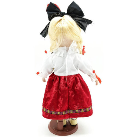 Alsatian Porcelain Doll with stand 30 cm