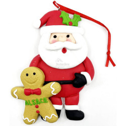 Father Christmas and Mannele d'Alsace hanging decoration