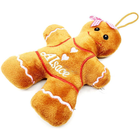 Plüschfigur Mannele Mädchen Lebkuchen 16 cm