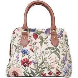 Handbag with handle Garden Flowers motif