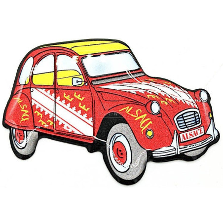 Decorative Magnet the deudeuche 2 CV in Alsace