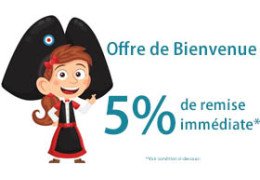 Coupon Remise 5% Offre de Bienvenue